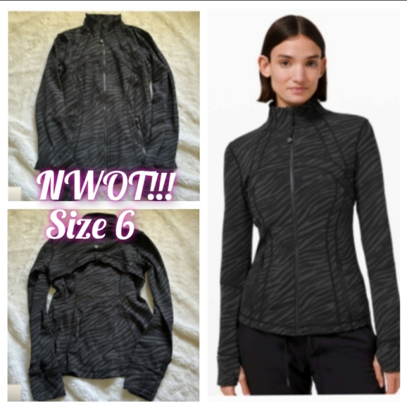 NWOT !! π LULULEMON Define Jacket Black grey size 6 - Picture 6 of 12